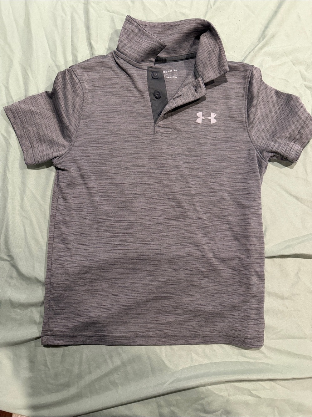 Under Armour Men’s Heathered Light Gray Polo